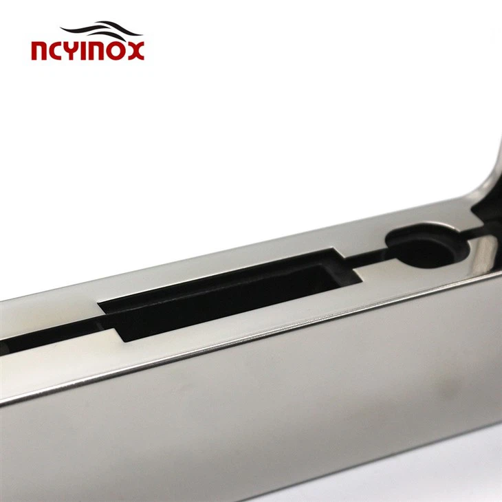 JM-032B L Shape Mount Door Clamp Aluminum Patch Fitting For Glass Door